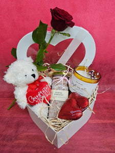 Relax Hearts Hamper with Rose