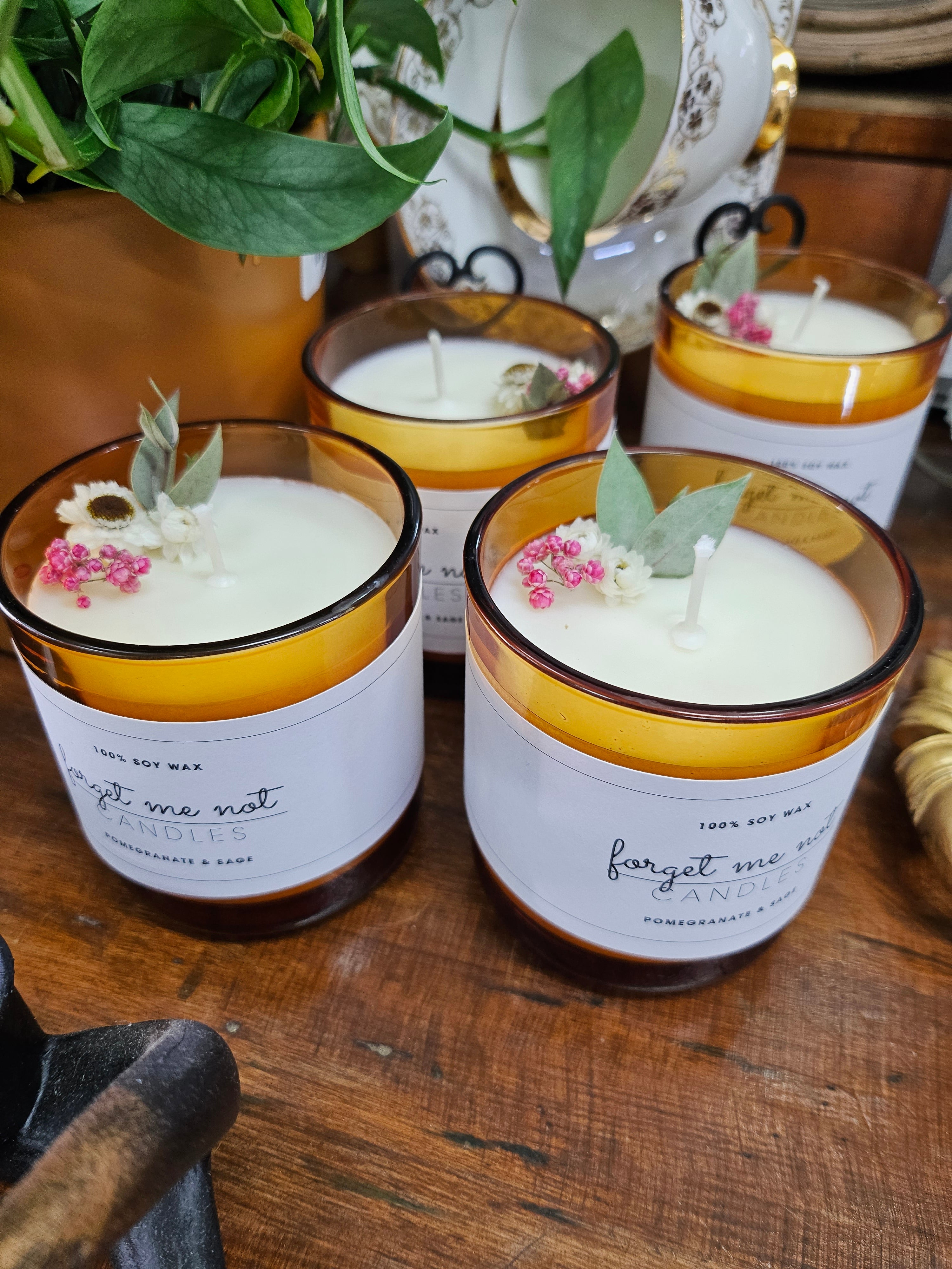 Pomegranate & Sage Soy Candle